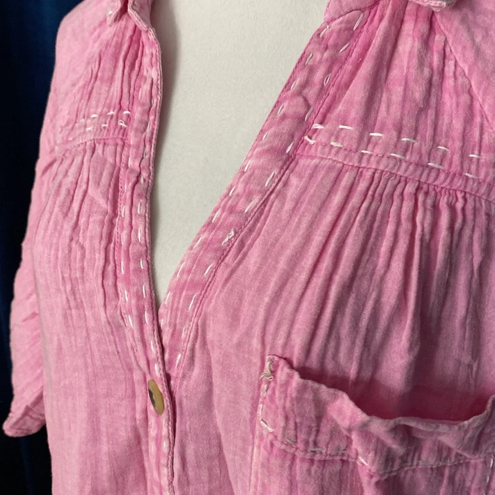 free people, beautiful summer pink small petite dress - Picture 3 of 5